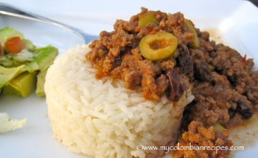 Ingredients for the Picadillo