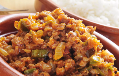 Ingredients for Cuban Food Picadillo