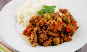 Ingredients for Cuban Food Picadillo