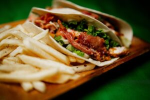 flavorful mexican taco dish
